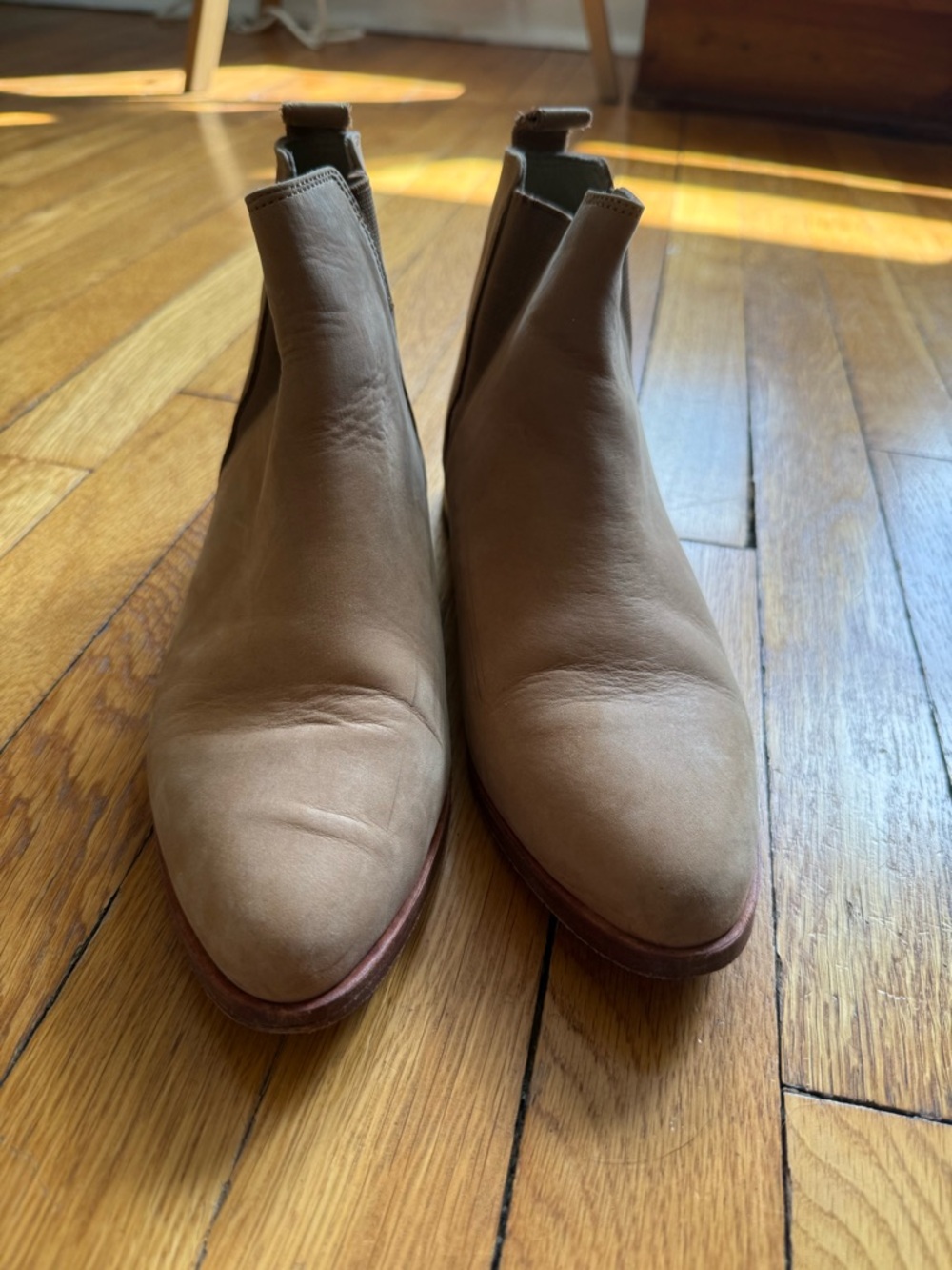 Nisolo Leather Chelsea Boot in Sand